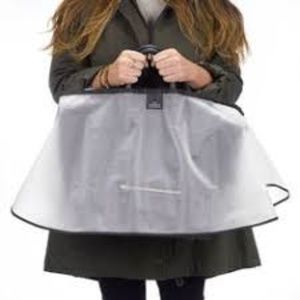 The Handbag Raincoat in Maxi Clear